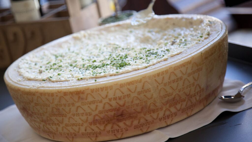Queso con crema y cebollino en La Quinta de Illescas.